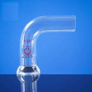 Schlenk extension adapter with #15 o-ring joint, 90° bent