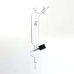 Schlenk funnel with high vacuum valve and stopcock on side, capacity 100 to 250 ml