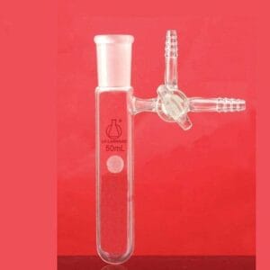 Schlenk tube with 2 way stopcock on side, capacity 25 to 350 ml