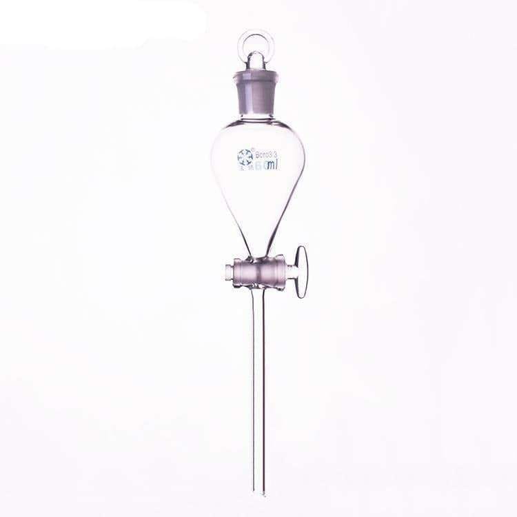 Separating-funnel-with-glass-stopcock-and-glass-stopper-60-ml-1.jpg Separating Funnel with Glass Stopcock & Stopper, 10-20000 ml, No graduation