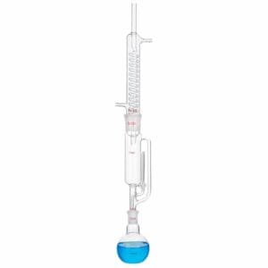 Soxhlet extractor set in 3 parts, with graham condenser