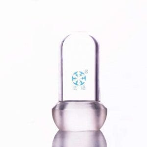 Spherical ball joint stopper, hollow glass