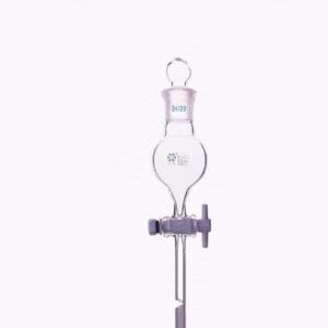 Spherical separating funnel with PTFE stopcock, capacity 60 ml to 3.000 ml