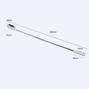 Spoon with spatula, stainless steel, length 20 to 30 cm