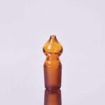 Stopper with joint, hollow glass, brown glass