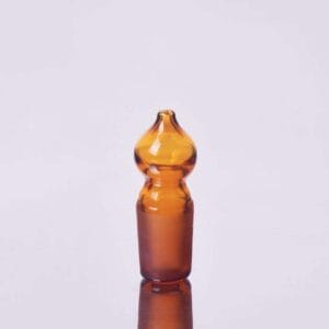 Stopper with joint, hollow glass, brown glass