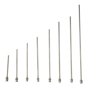 Syringe needles, blunt tip, length 150 to 300 mm, 5 pcs/pack, not for medical usage