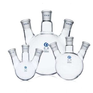 Three-Necked Round-Bottom Flask, Bevelled Side Necks,  50 ml to 20.000 ml