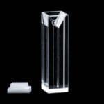 UV quartz micro cuvette with PTFE lid, lightpath 10 mm, 4 clear windows