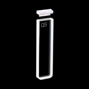 UV quartz micro cuvettes with PTFE lid, 2 clear windows