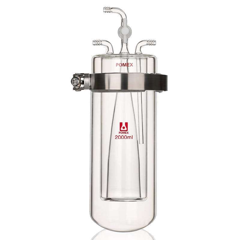 Vacuum-sublimation-apparatus-with-water-jacket-capacity-1-1.jpg Vacuum Sublimation Apparatus with Water Jacket, O-Ring Seal, 250 to 2000 ml