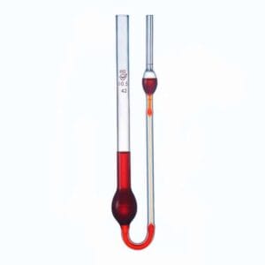Viscometer acc. to W. Ostwald, capillary diameter 0.4 to 1.0 mm