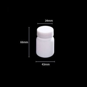 Wide mouth bottles with screw cap, Plastic PE, capacity 50 ml to 2.000 ml