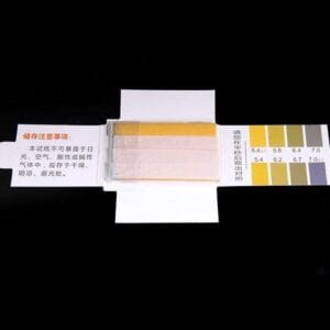 pH indicator papers, measuring range 5.4 to 7.0