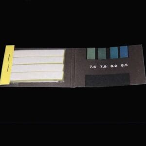 pH indicator papers, measuring range 7.6 to 8.5
