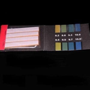 pH indicator papers, measuring range 8.2 to 10.0