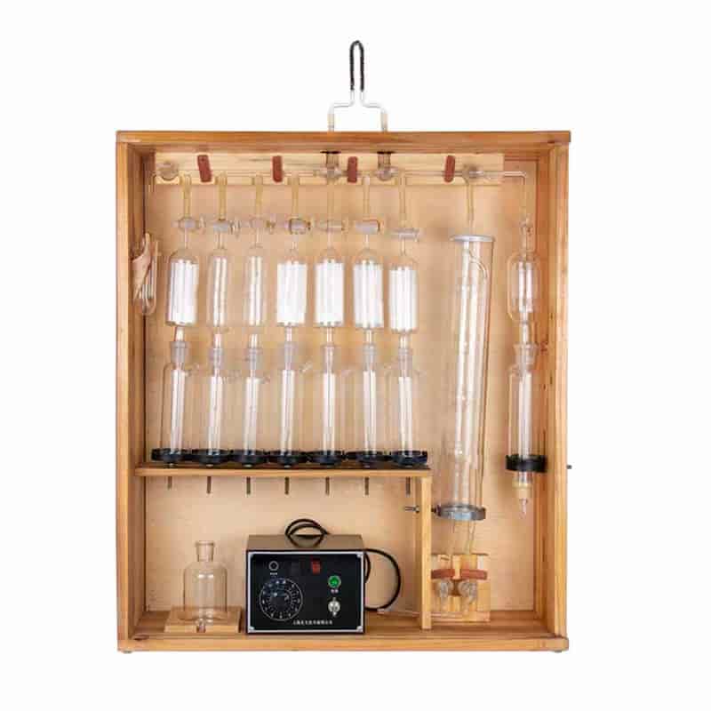 Gas-analysis-Apparatus-acc.-to-Orsat-Friedrich-1-3 Gas analysis Apparatus acc. to Orsat-Friedrich, includes seven absorption bottles