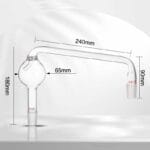 Kjeldahl destillation apparatus Kit with Graham Condenser, capacity 250 to 1.000 ml, include stand & heating-1
