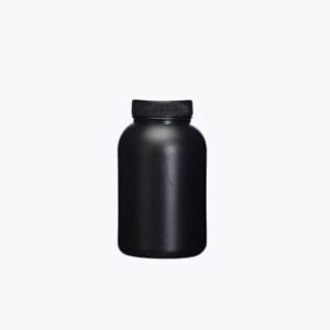 Brown HDPE wide mouth bottles,capacity 50 ml to 2.000 ml