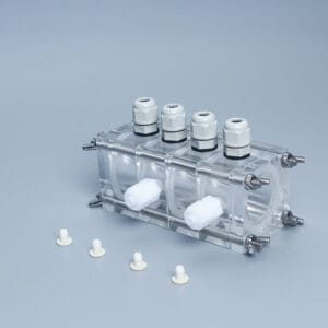 Quattro Cube MFC Reactor, 4-Chamber Acrylic Cell (4 x 14ml)
