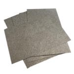 Titanium fiber felt, thickness 0.25 to 0.8 mm