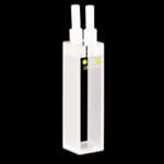 UV Quartz Flow Cell, 10 mm Lightpath, 2 Clear Windows, M4 Thread