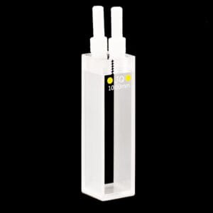 UV Quartz Flow Cell, 10 mm Lightpath, 2 Clear Windows, M4 Thread