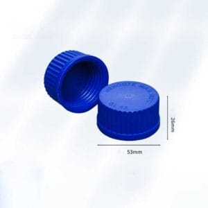 PP GL45 Screw Solid Flat-Top Cap for Laboratory Bottles
