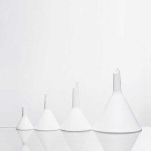 PTFE Triangular Funnel Diameter 52–160 mm, Chemical & Heat Resistant