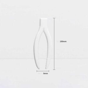 PTFE Curved Tweezers Length 100–250 mm