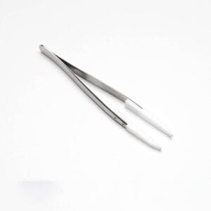 PTFE Tip Tweezers with Stainless Steel Handle, Chemical Resistant