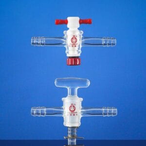 High Vacuum 2-Way Gas Valve Adapter, Borosilicate 3.3