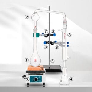 Kjeldahl Distillation apparatus Kit with Liebig Condenser, 250-1.000 ml, include stand & heating