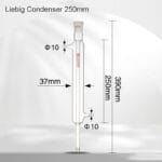 Kjeldahl Distillation apparatus Kit with Liebig Condenser, 250mm