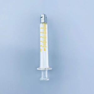 Glass Syringe with Luer Lock, 5–100 mL, Borosilicate Glass